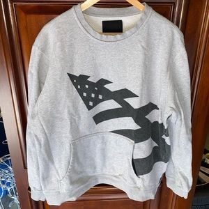 Jay-z Roc Nation Paper Planes Crewneck Sweatshirt with front pocket